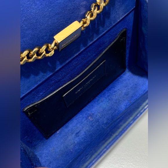 ❌SOLD❌Authentic Saint Laurent Grain De Poudre Small Monogram Kate Bag. - Picture 13 of 14